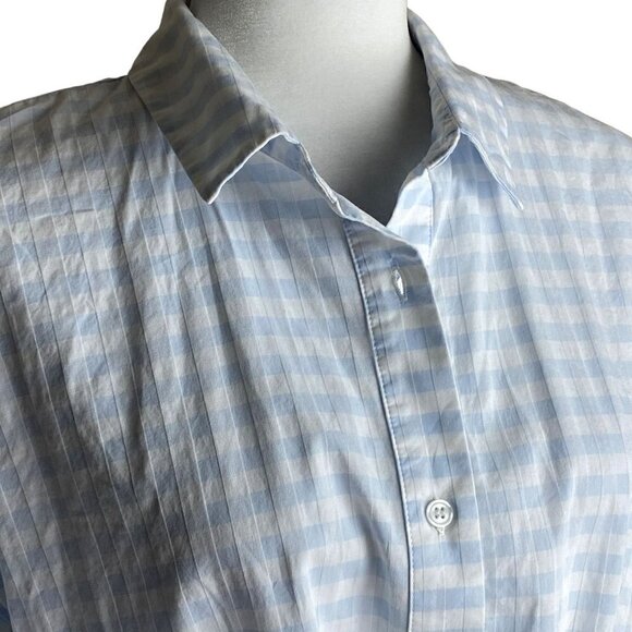 Cupcakes and Cashmere Sunnie Tie Hem 100% Cotton Gingham Shirt Women's Size M - Picture 6 of 10
